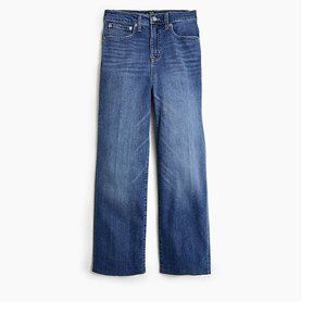 J. Crew Slim wide-leg jean with cut hem